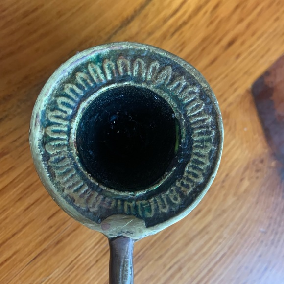 Vintage Brass Candle Snuffer - Beautifully ornate 16 inches - Picture 7 of 8